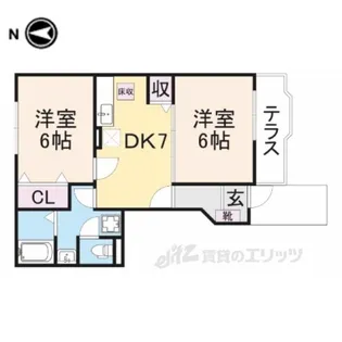 アサテラス1【1階】の間取り