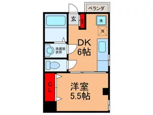 リヴェ-ル千扇駒川【1階】の間取り
