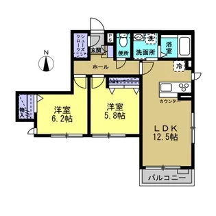 テラスIII【1階】の間取り