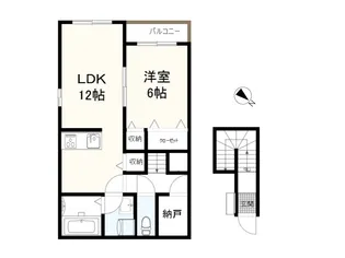 ぷらんたん【2階】の間取り