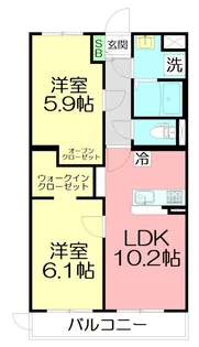 Gaspard【1階】の間取り