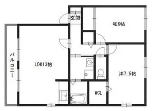 アベニュー御立A【2階】の間取り