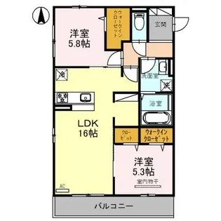 ラフォーレ堺【2階】の間取り
