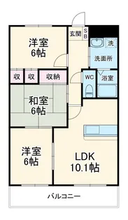 グランドヒルズ神の倉【3階】の間取り