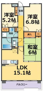 ハイツ甲四公園【4階】の間取り