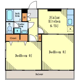 ベルジュ・リーオ【2階】の間取り