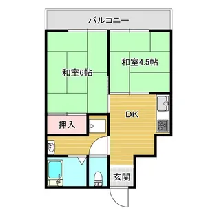 杉本町グランドハイツ【3階】の間取り