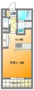 グランジャルダン【4階】の間取り