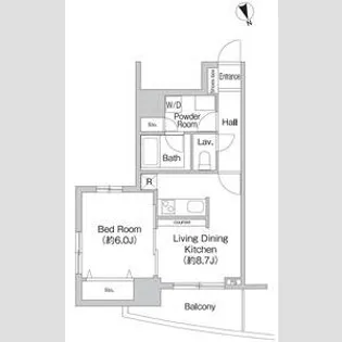 プライムアーバン町屋サウスコート【12階】の間取り