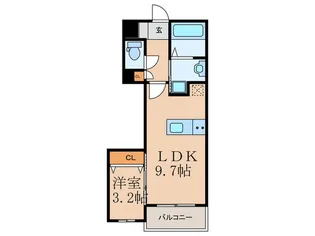 ヴィアンジュ中原東【1階】の間取り