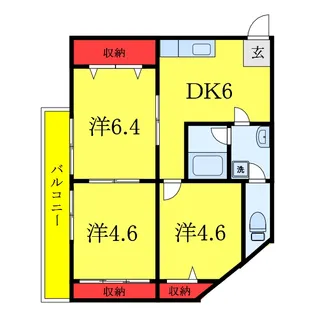 ドエルサンコートII【3階】の間取り