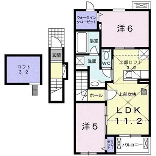 フォーリストI【2階】の間取り