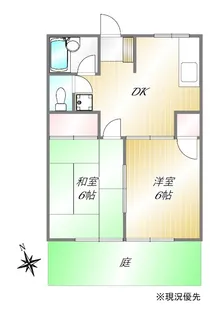 ハイツ武藤【1階】の間取り