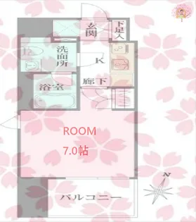 ベルフェリーク横濱山下町【9階】の間取り