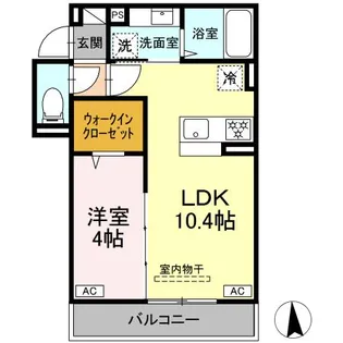 D’Bless横濱岸根公園I【3階】の間取り