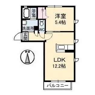 シャーメゾンセシリエール B棟【2階】の間取り