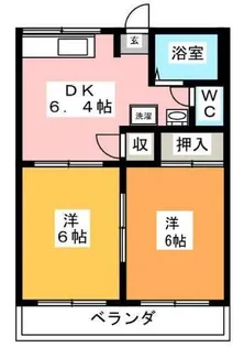 久松ハイツ【1階】の間取り