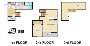 LFB APARTMENT天神【2階】の間取り