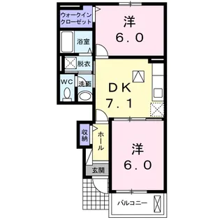 マーガレットハウス【1階】の間取り