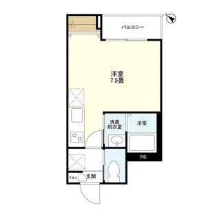 ウェルスクエア下丸子SOUTH【2階】の間取り