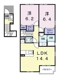 フォーリスト ベル【2階】の間取り