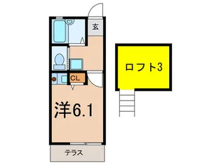 シャトレ-ゼ・カンピオ-ネ【1階】の間取り