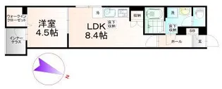 ブルーアステール【1階】の間取り