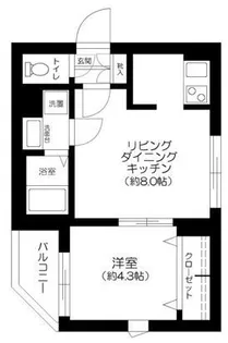 スプレンドーレ東松原【1階】の間取り