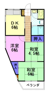 リーフハイツ【2階】の間取り