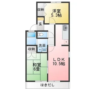 パルティール’95【1階】の間取り