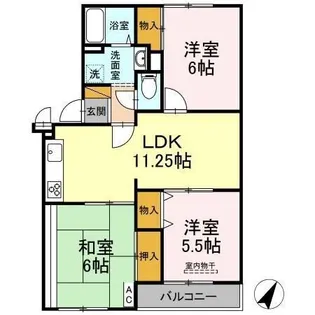 サンモール・オガワ【3階】の間取り
