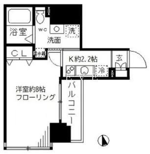 ラフィーネ日本橋【6階】の間取り