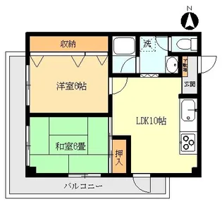 スリーバンブー【2階】の間取り
