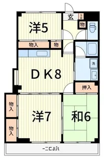 ベルコリーヌ西水元【4階】の間取り