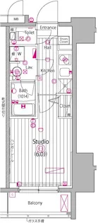 ガーラ・グランディ池袋II【9階】の間取り
