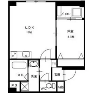 吹上アパートメント【4階】の間取り