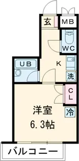 ラ・カーサミラン【2階】の間取り