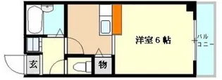 ラポール鳥飼【5階】の間取り
