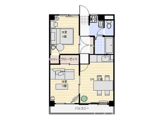 山崎マンション【1階】の間取り