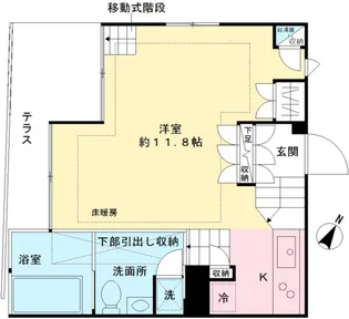 Hi-ROOMS哲学堂【1階】の間取り