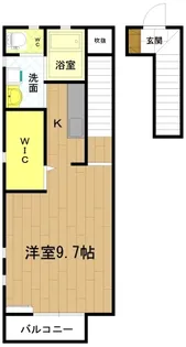 ボワリジェールD棟【2階】の間取り