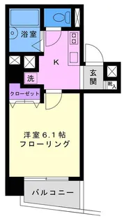 ラフィネ大森【3階】の間取り