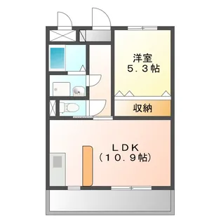 イーストヒルズC【1階】の間取り