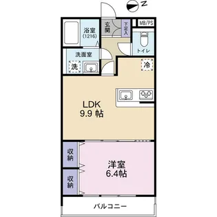 Salon Grace【2階】の間取り
