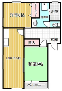 ヴィレッジ・みつ葉【2階】の間取り