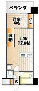 コンプレート古船場【7階】の間取り