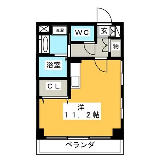 プレミアムキャッスル鶴舞【2階】の間取り
