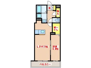 シャルマンハイム成岡【1階】の間取り