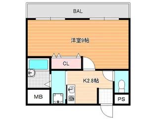 サンコークレアール【5階】の間取り