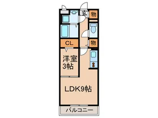 メルヴェーユ【1階】の間取り